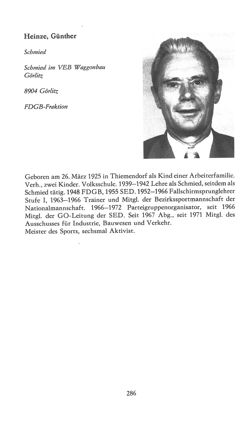 Volkskammer (VK) der Deutschen Demokratischen Republik (DDR), 7. Wahlperiode 1976-1981, Seite 286 (VK. DDR 7. WP. 1976-1981, S. 286)