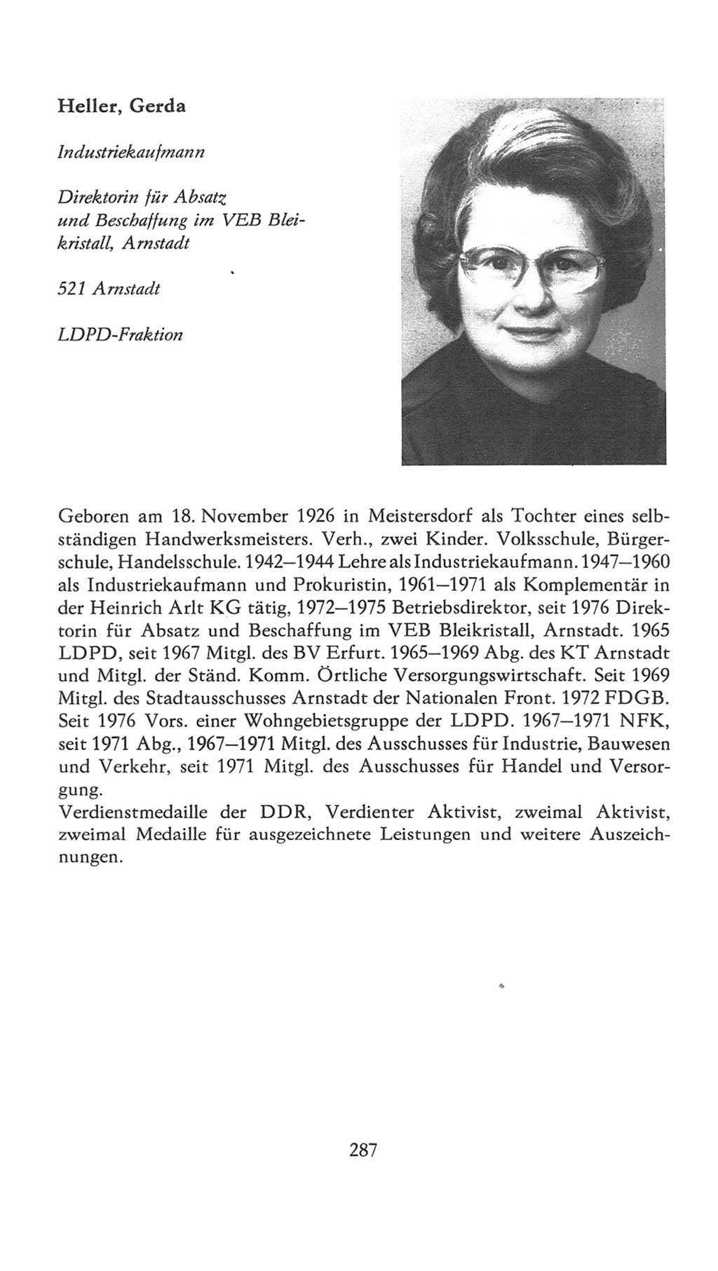Volkskammer (VK) der Deutschen Demokratischen Republik (DDR), 7. Wahlperiode 1976-1981, Seite 287 (VK. DDR 7. WP. 1976-1981, S. 287)