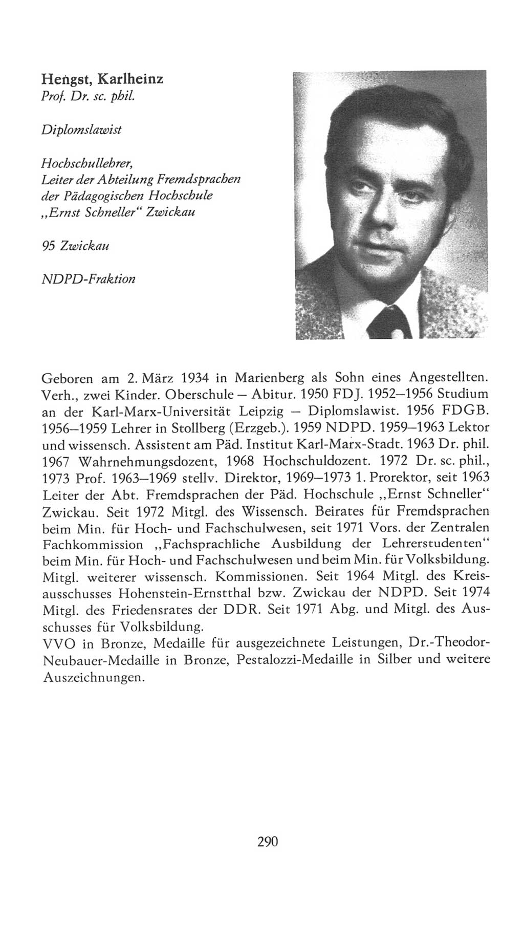 Volkskammer (VK) der Deutschen Demokratischen Republik (DDR), 7. Wahlperiode 1976-1981, Seite 290 (VK. DDR 7. WP. 1976-1981, S. 290)