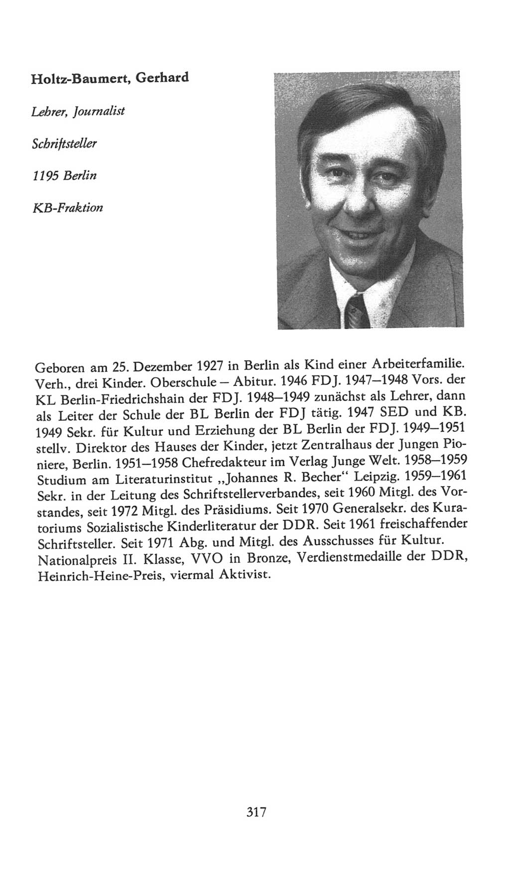 Volkskammer (VK) der Deutschen Demokratischen Republik (DDR), 7. Wahlperiode 1976-1981, Seite 317 (VK. DDR 7. WP. 1976-1981, S. 317)