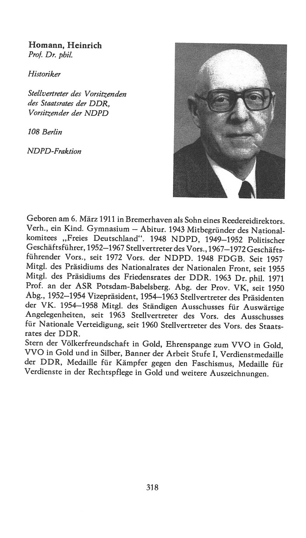 Volkskammer (VK) der Deutschen Demokratischen Republik (DDR), 7. Wahlperiode 1976-1981, Seite 318 (VK. DDR 7. WP. 1976-1981, S. 318)