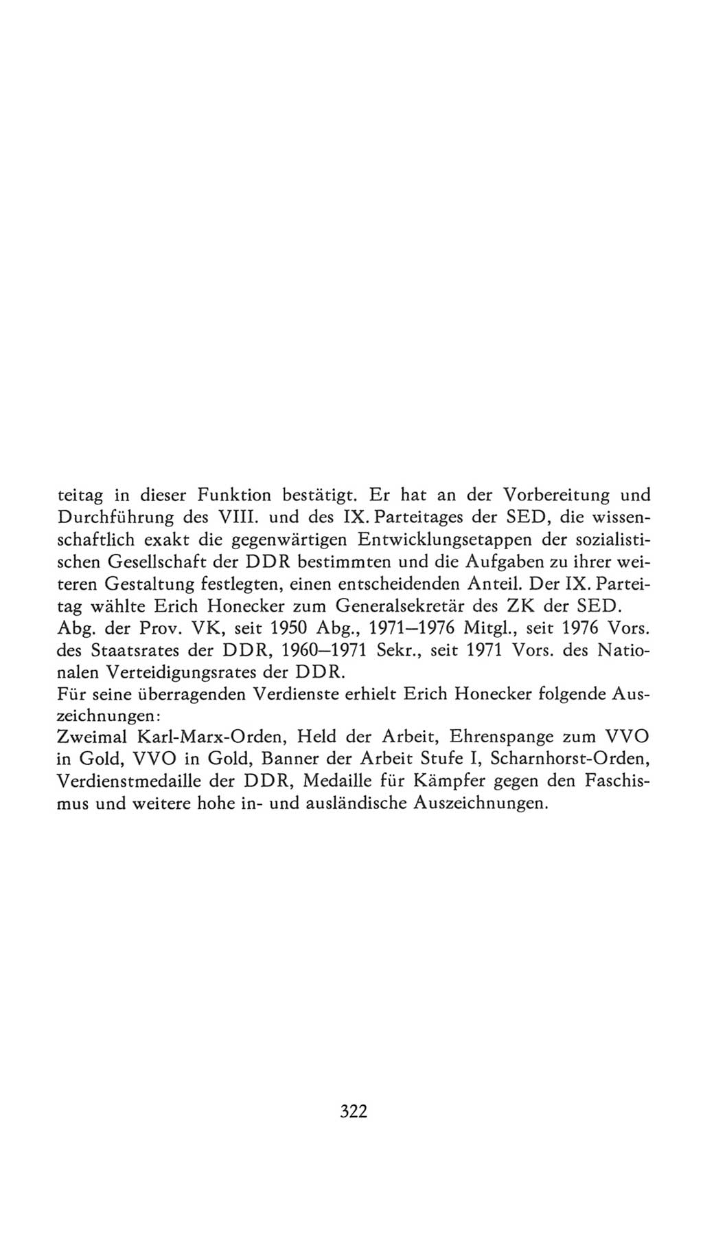 Volkskammer (VK) der Deutschen Demokratischen Republik (DDR), 7. Wahlperiode 1976-1981, Seite 322 (VK. DDR 7. WP. 1976-1981, S. 322)