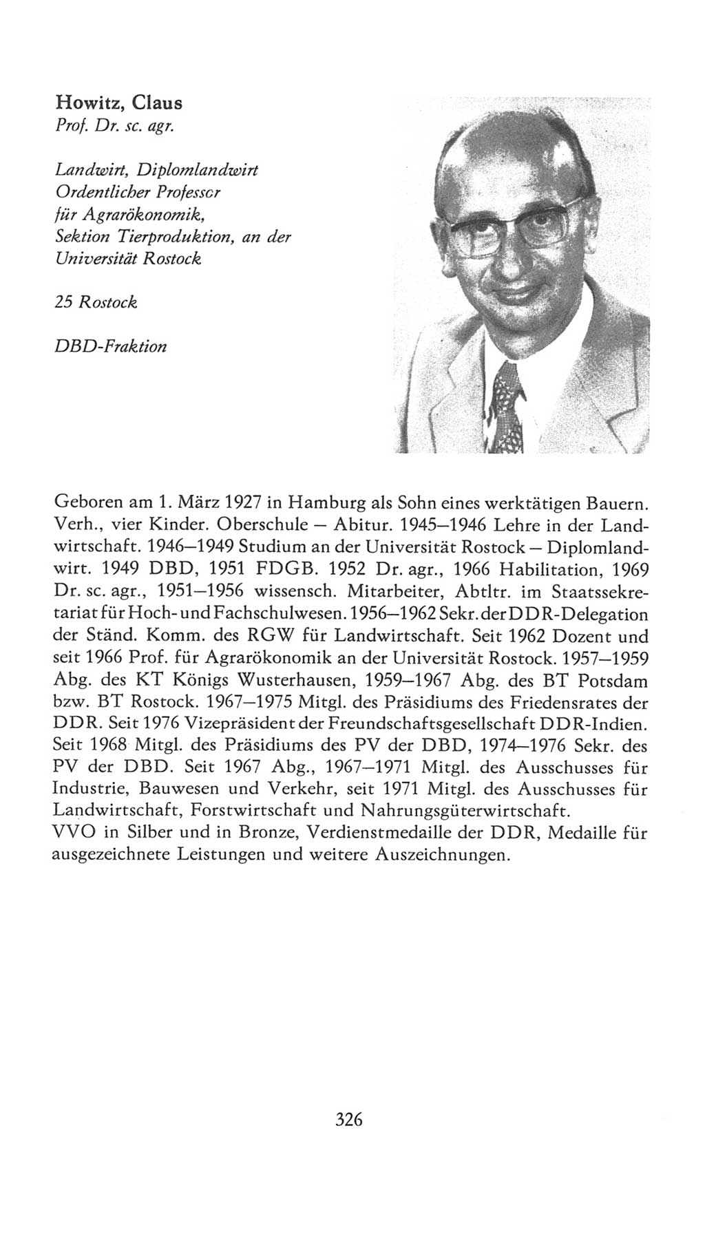 Volkskammer (VK) der Deutschen Demokratischen Republik (DDR), 7. Wahlperiode 1976-1981, Seite 326 (VK. DDR 7. WP. 1976-1981, S. 326)