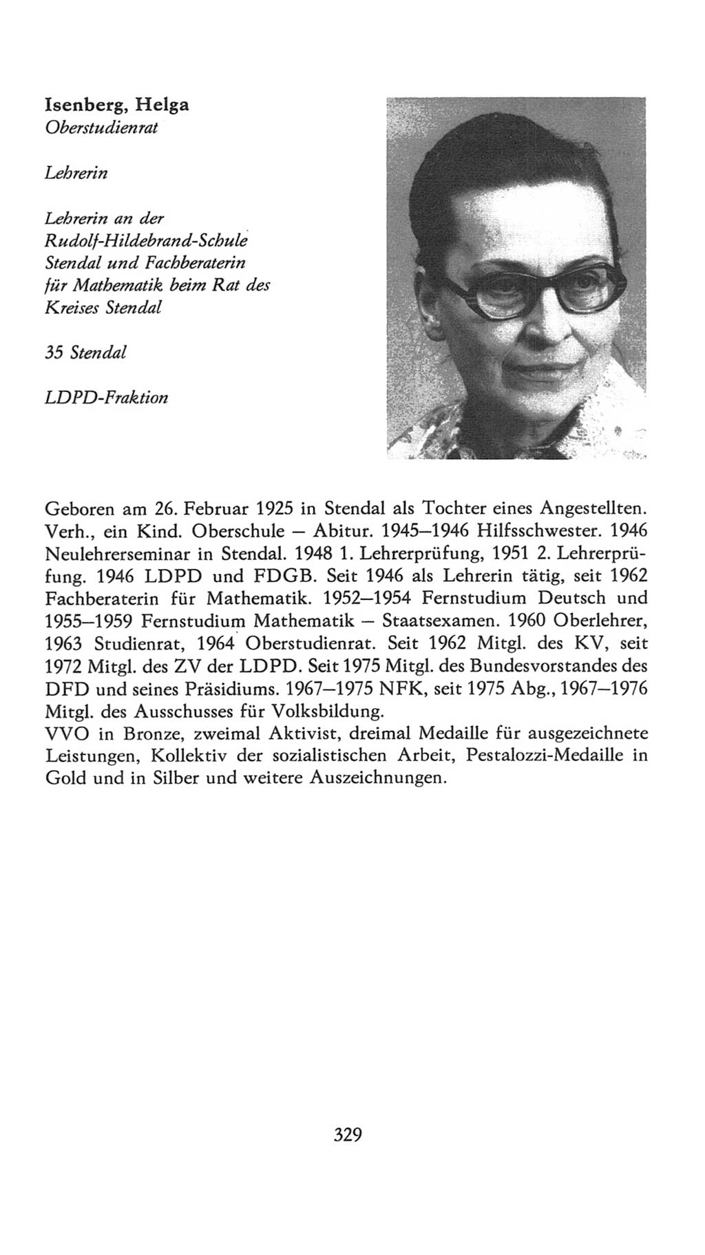 Volkskammer (VK) der Deutschen Demokratischen Republik (DDR), 7. Wahlperiode 1976-1981, Seite 329 (VK. DDR 7. WP. 1976-1981, S. 329)