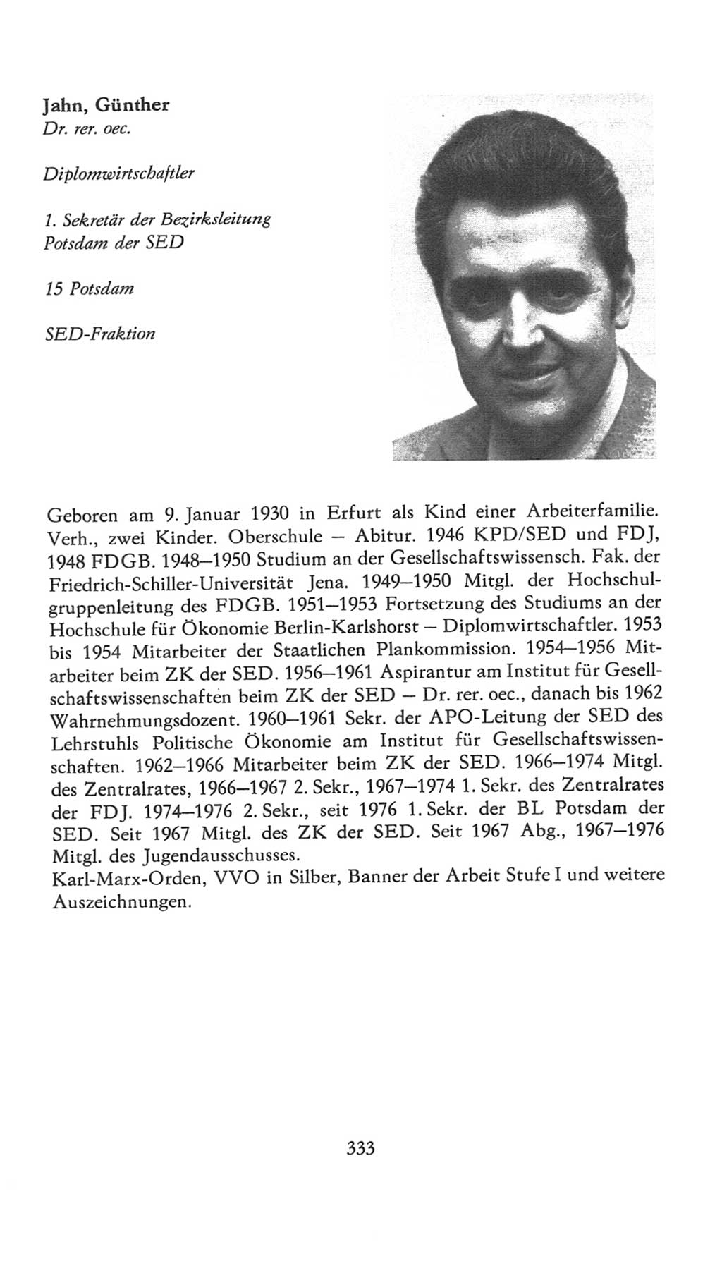 Volkskammer (VK) der Deutschen Demokratischen Republik (DDR), 7. Wahlperiode 1976-1981, Seite 333 (VK. DDR 7. WP. 1976-1981, S. 333)