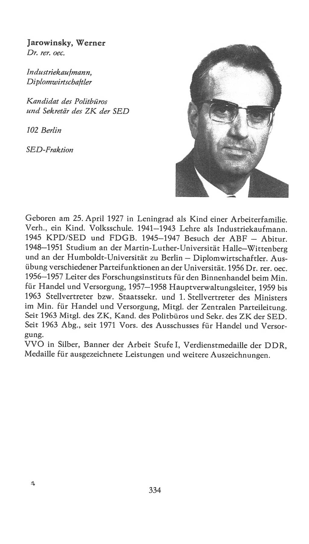 Volkskammer (VK) der Deutschen Demokratischen Republik (DDR), 7. Wahlperiode 1976-1981, Seite 334 (VK. DDR 7. WP. 1976-1981, S. 334)