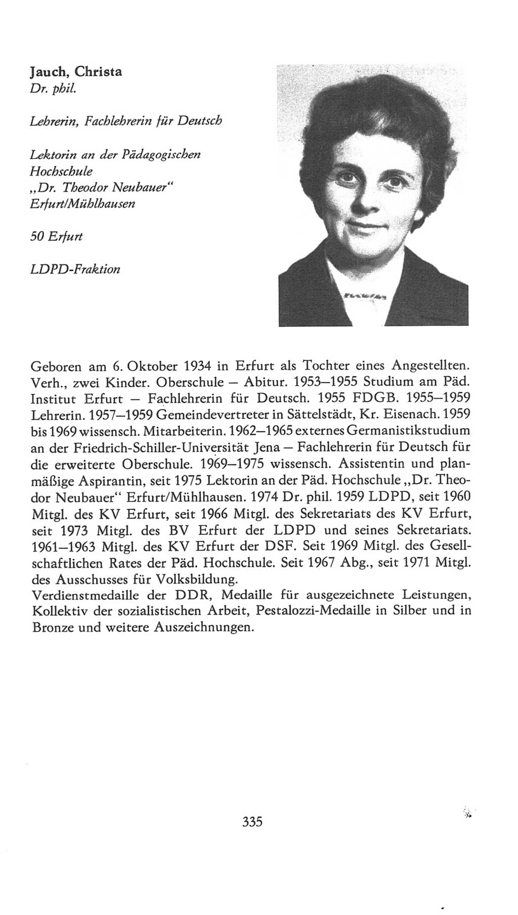 Volkskammer (VK) der Deutschen Demokratischen Republik (DDR), 7. Wahlperiode 1976-1981, Seite 335 (VK. DDR 7. WP. 1976-1981, S. 335)