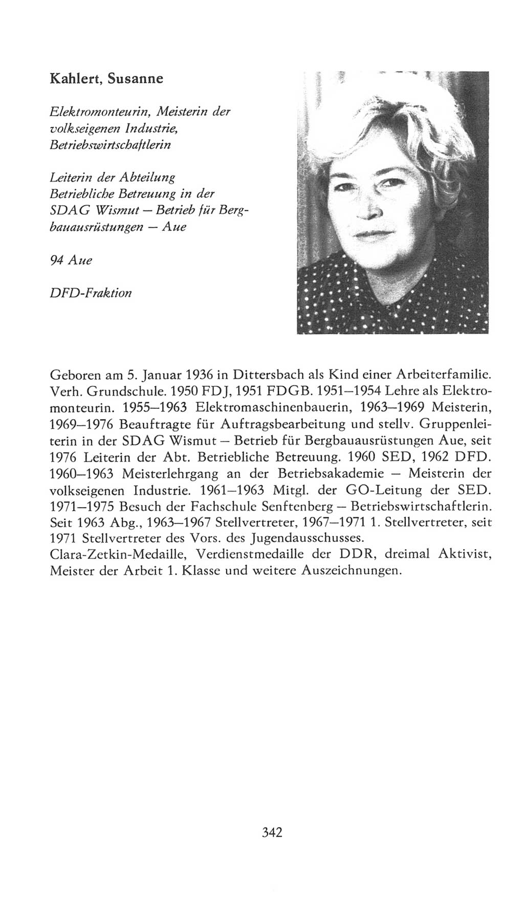 Volkskammer (VK) der Deutschen Demokratischen Republik (DDR), 7. Wahlperiode 1976-1981, Seite 342 (VK. DDR 7. WP. 1976-1981, S. 342)