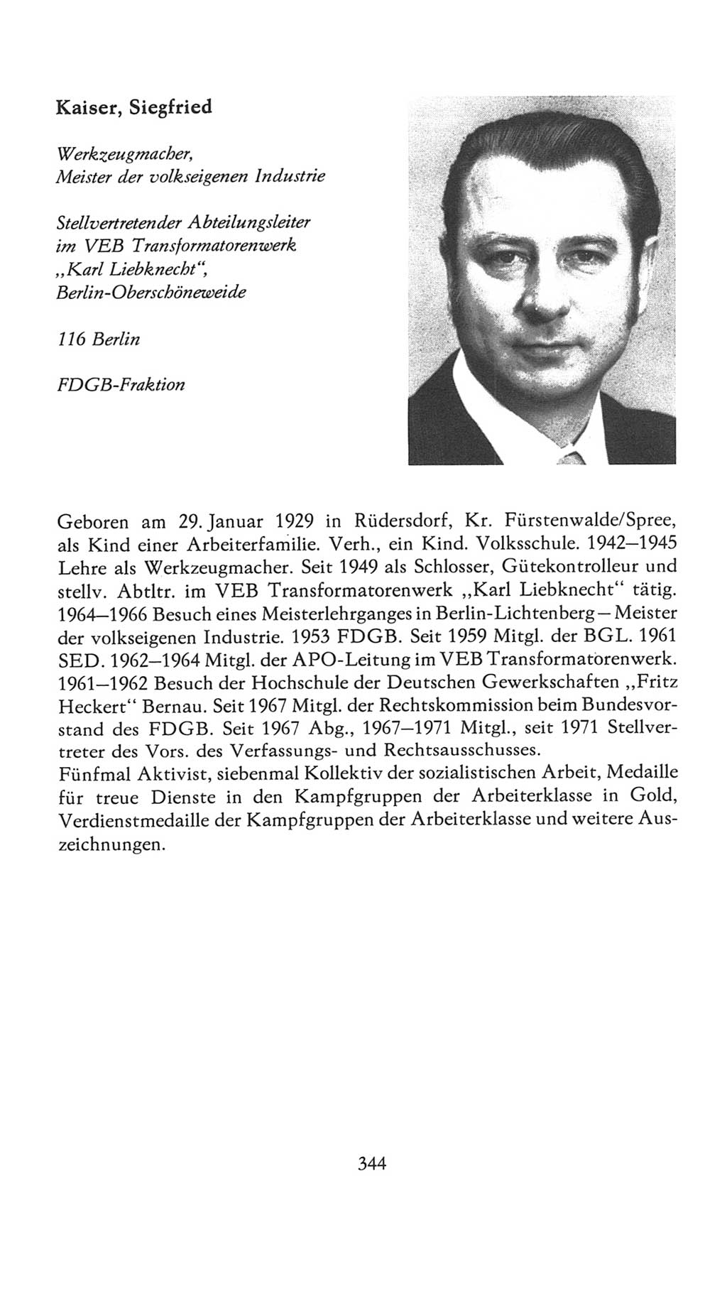 Volkskammer (VK) der Deutschen Demokratischen Republik (DDR), 7. Wahlperiode 1976-1981, Seite 344 (VK. DDR 7. WP. 1976-1981, S. 344)