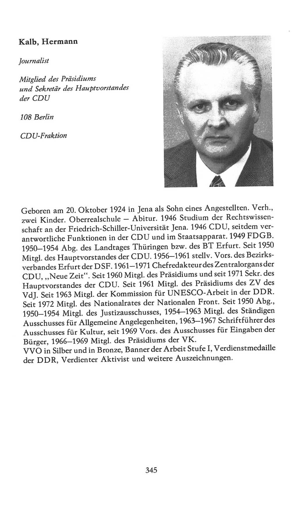 Volkskammer (VK) der Deutschen Demokratischen Republik (DDR), 7. Wahlperiode 1976-1981, Seite 345 (VK. DDR 7. WP. 1976-1981, S. 345)