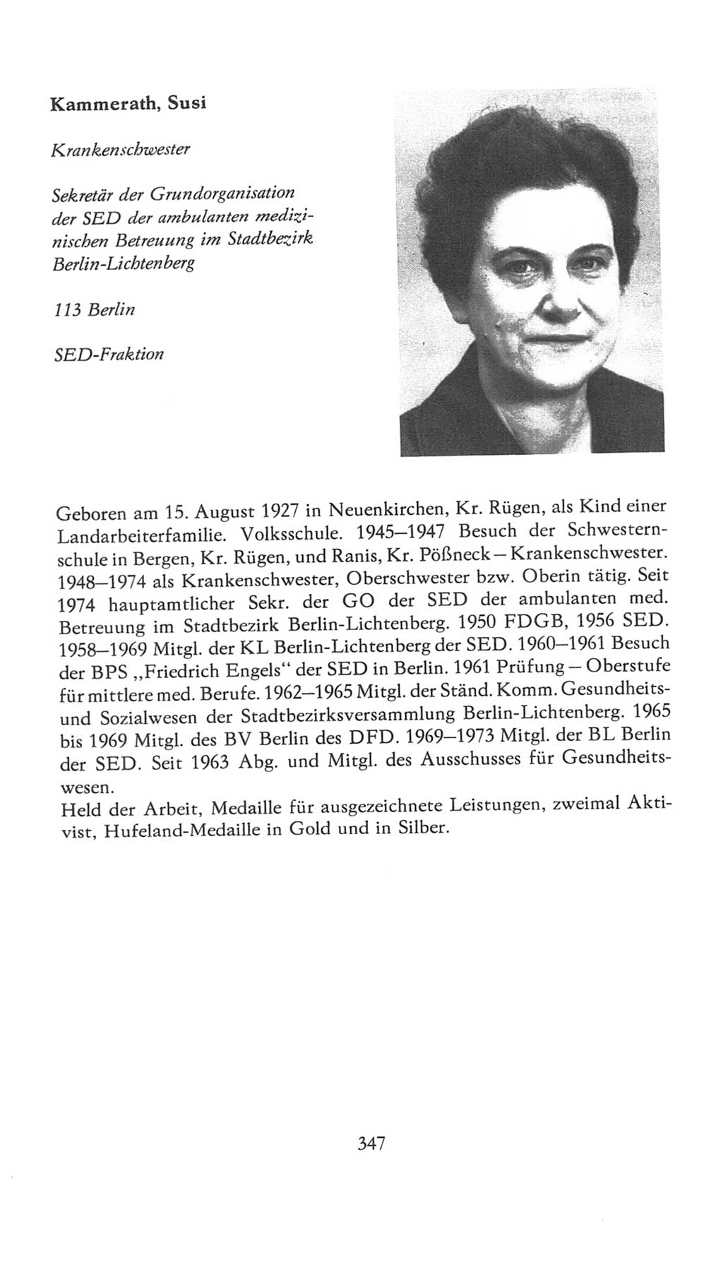 Volkskammer (VK) der Deutschen Demokratischen Republik (DDR), 7. Wahlperiode 1976-1981, Seite 347 (VK. DDR 7. WP. 1976-1981, S. 347)