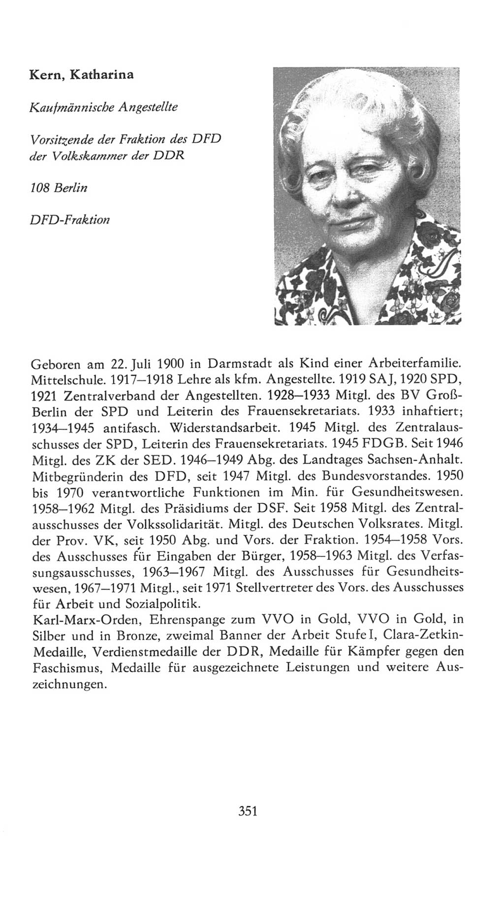 Volkskammer (VK) der Deutschen Demokratischen Republik (DDR), 7. Wahlperiode 1976-1981, Seite 351 (VK. DDR 7. WP. 1976-1981, S. 351)