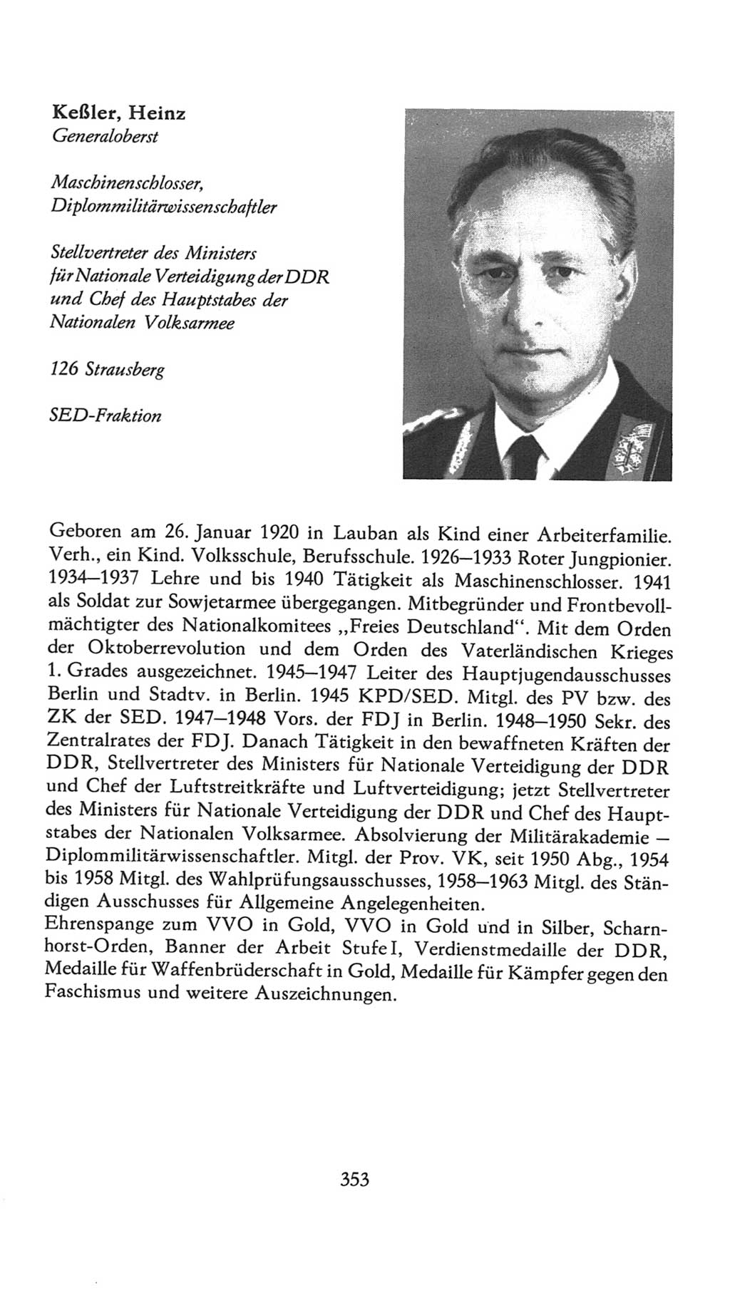 Volkskammer (VK) der Deutschen Demokratischen Republik (DDR), 7. Wahlperiode 1976-1981, Seite 353 (VK. DDR 7. WP. 1976-1981, S. 353)