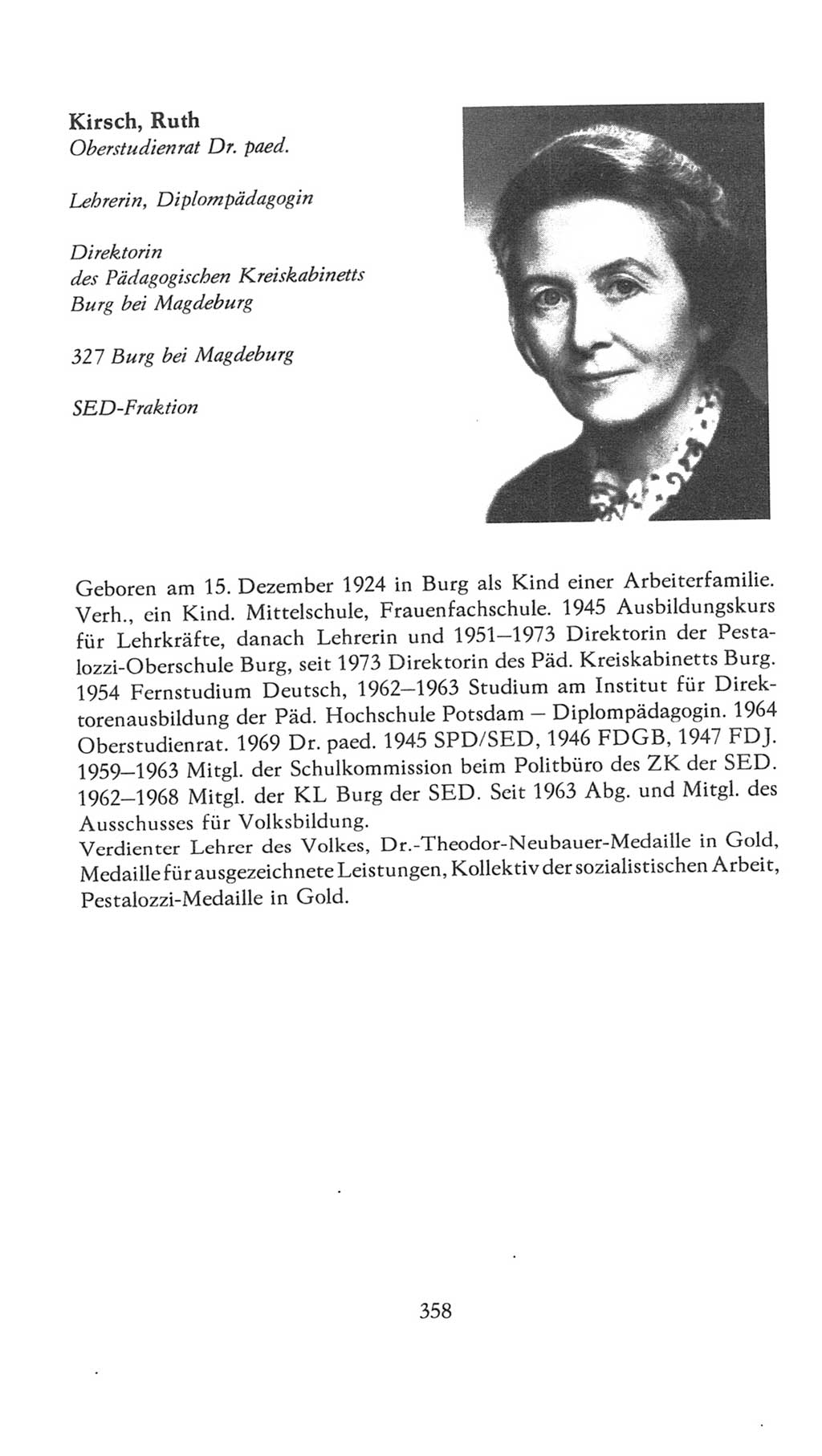 Volkskammer (VK) der Deutschen Demokratischen Republik (DDR), 7. Wahlperiode 1976-1981, Seite 358 (VK. DDR 7. WP. 1976-1981, S. 358)