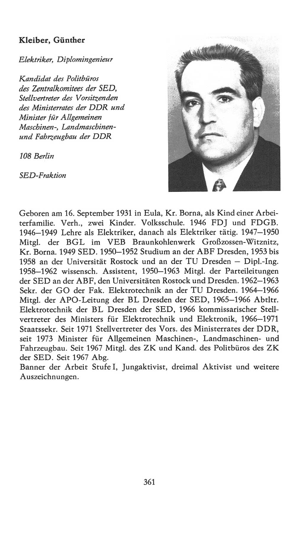 Volkskammer (VK) der Deutschen Demokratischen Republik (DDR), 7. Wahlperiode 1976-1981, Seite 361 (VK. DDR 7. WP. 1976-1981, S. 361)