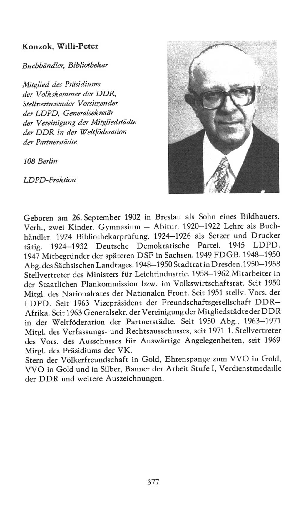 Volkskammer (VK) der Deutschen Demokratischen Republik (DDR), 7. Wahlperiode 1976-1981, Seite 377 (VK. DDR 7. WP. 1976-1981, S. 377)
