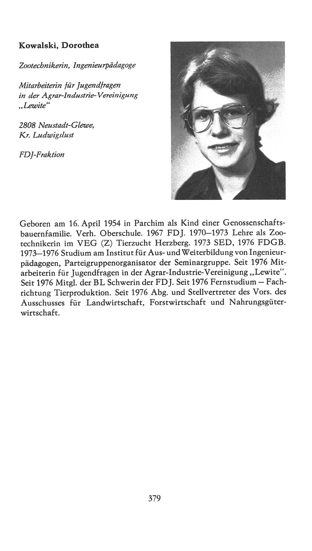 Volkskammer (VK) der Deutschen Demokratischen Republik (DDR), 7. Wahlperiode 1976-1981, Seite 379 (VK. DDR 7. WP. 1976-1981, S. 379)