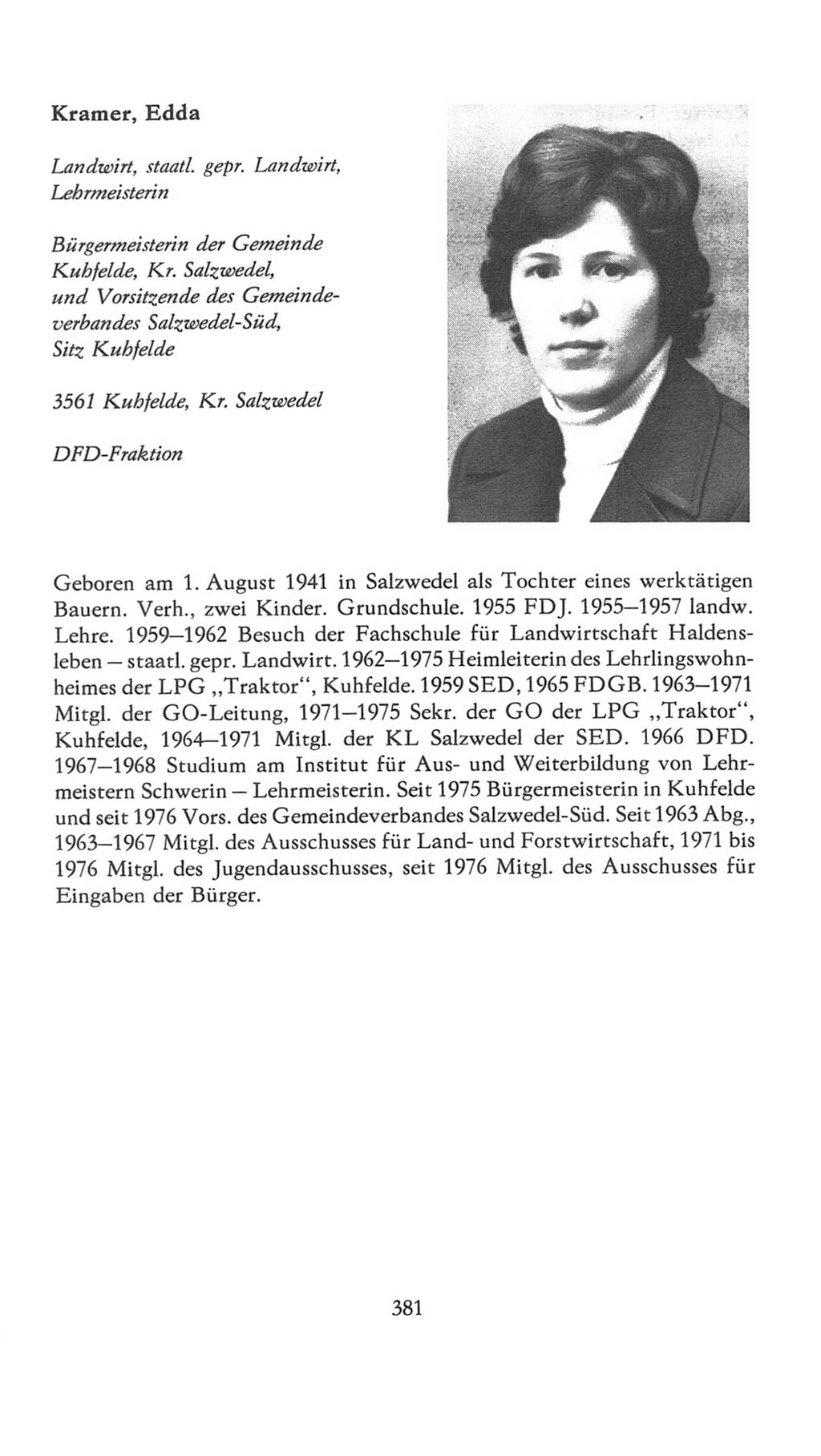 Volkskammer (VK) der Deutschen Demokratischen Republik (DDR), 7. Wahlperiode 1976-1981, Seite 381 (VK. DDR 7. WP. 1976-1981, S. 381)