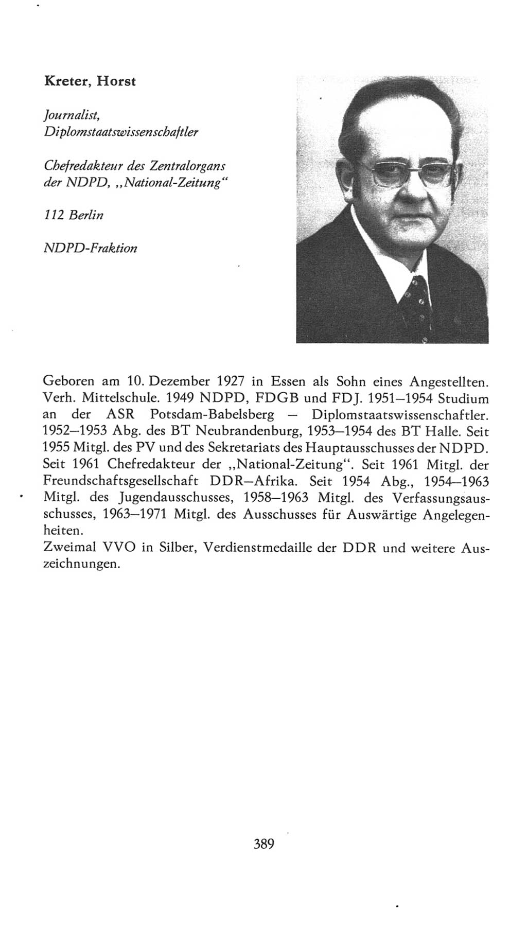 Volkskammer (VK) der Deutschen Demokratischen Republik (DDR), 7. Wahlperiode 1976-1981, Seite 389 (VK. DDR 7. WP. 1976-1981, S. 389)