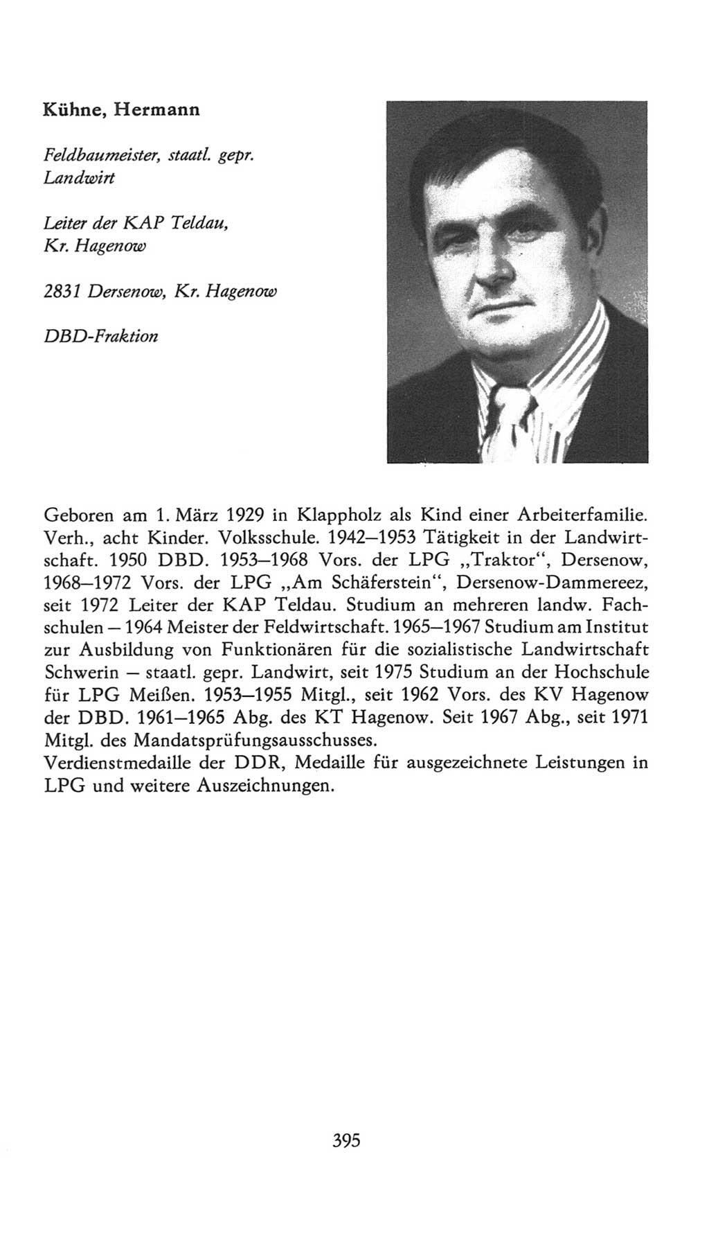 Volkskammer (VK) der Deutschen Demokratischen Republik (DDR), 7. Wahlperiode 1976-1981, Seite 395 (VK. DDR 7. WP. 1976-1981, S. 395)
