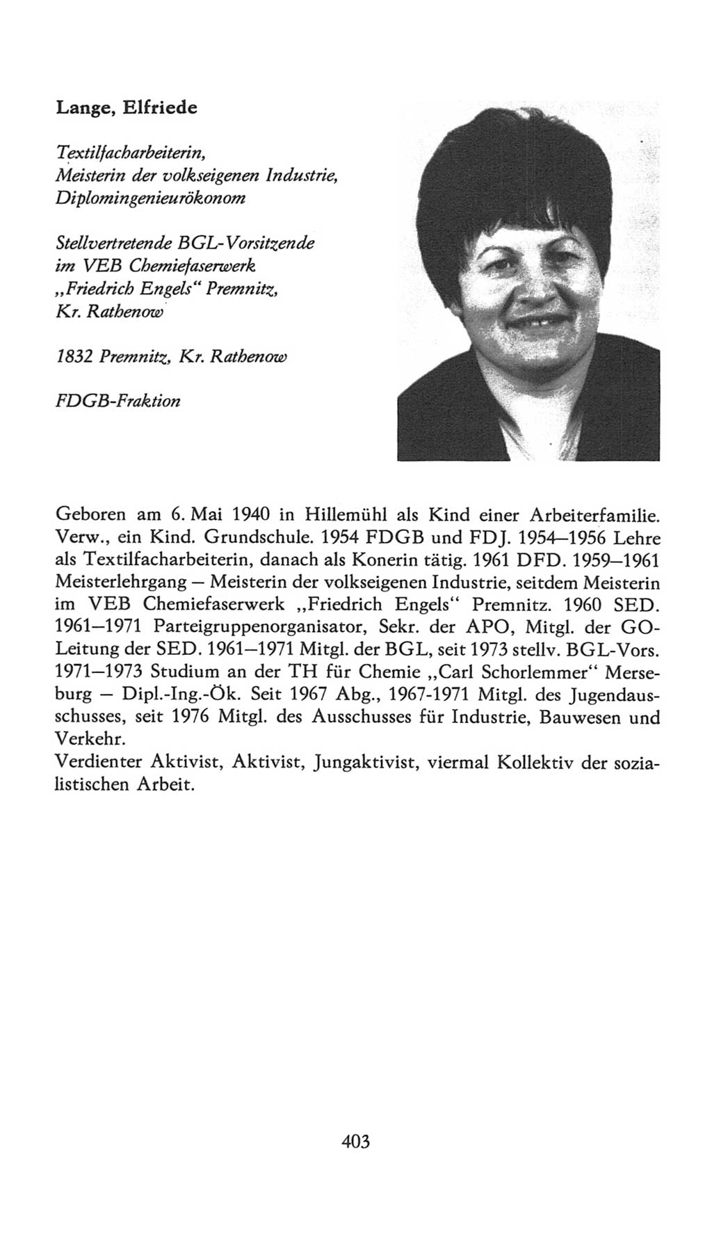 Volkskammer (VK) der Deutschen Demokratischen Republik (DDR), 7. Wahlperiode 1976-1981, Seite 403 (VK. DDR 7. WP. 1976-1981, S. 403)