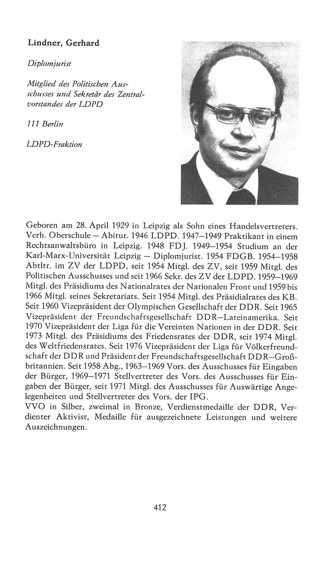 Volkskammer (VK) der Deutschen Demokratischen Republik (DDR), 7. Wahlperiode 1976-1981, Seite 412 (VK. DDR 7. WP. 1976-1981, S. 412)