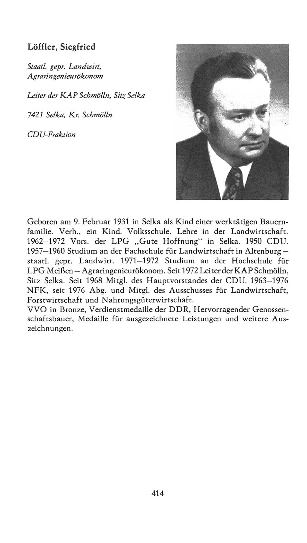 Volkskammer (VK) der Deutschen Demokratischen Republik (DDR), 7. Wahlperiode 1976-1981, Seite 414 (VK. DDR 7. WP. 1976-1981, S. 414)