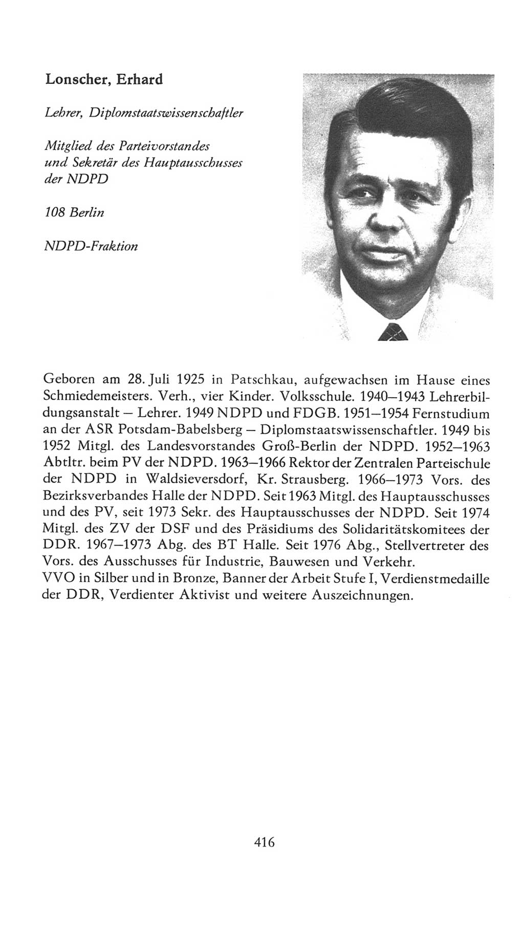 Volkskammer (VK) der Deutschen Demokratischen Republik (DDR), 7. Wahlperiode 1976-1981, Seite 416 (VK. DDR 7. WP. 1976-1981, S. 416)