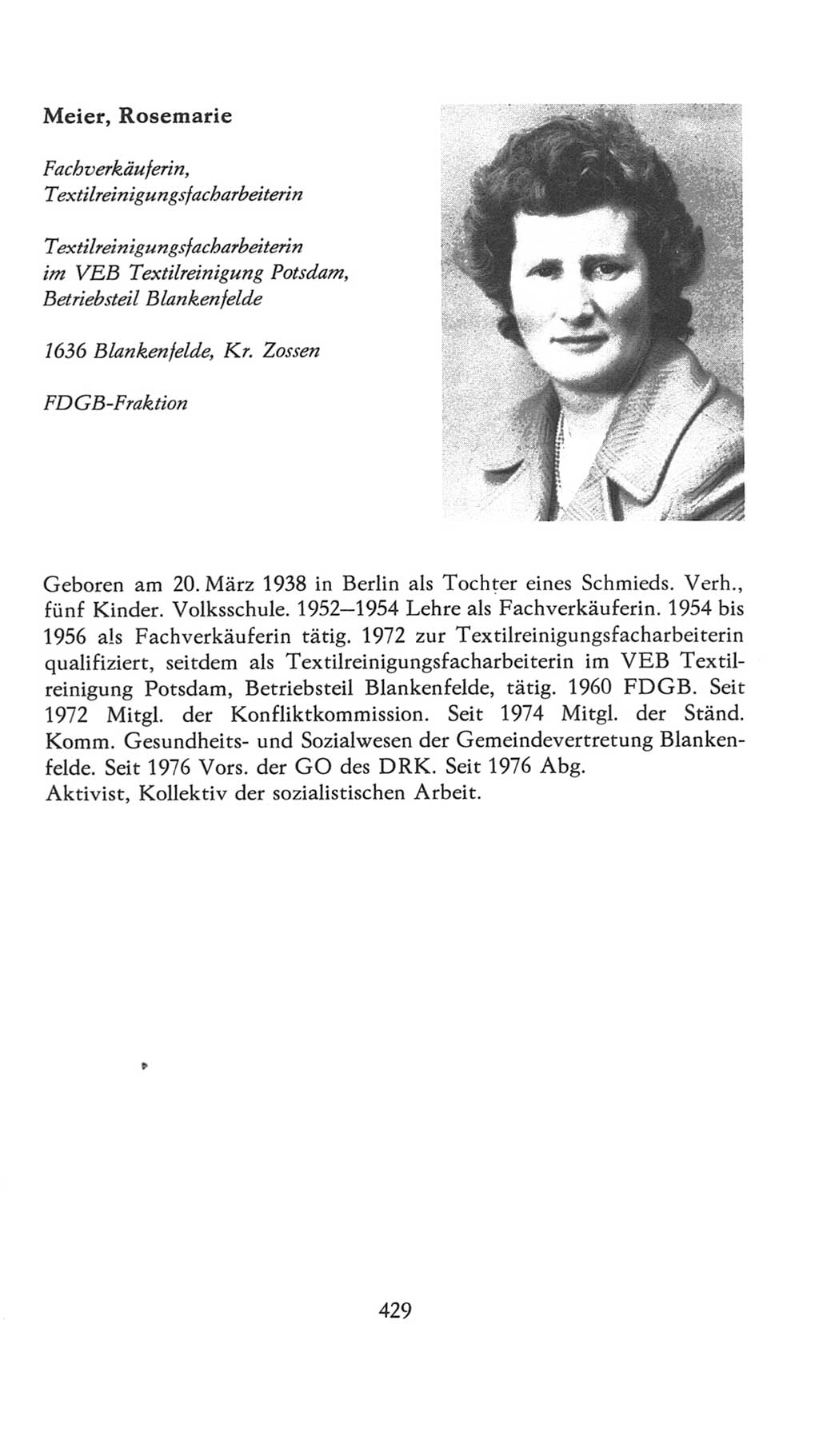 Volkskammer (VK) der Deutschen Demokratischen Republik (DDR), 7. Wahlperiode 1976-1981, Seite 429 (VK. DDR 7. WP. 1976-1981, S. 429)