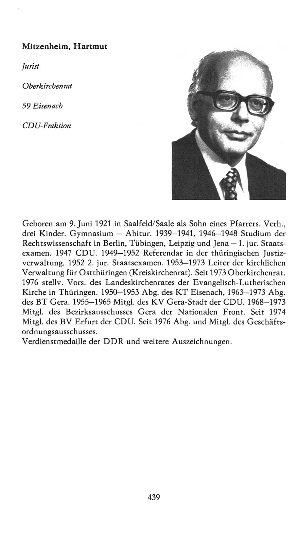 Volkskammer (VK) der Deutschen Demokratischen Republik (DDR), 7. Wahlperiode 1976-1981, Seite 439 (VK. DDR 7. WP. 1976-1981, S. 439)