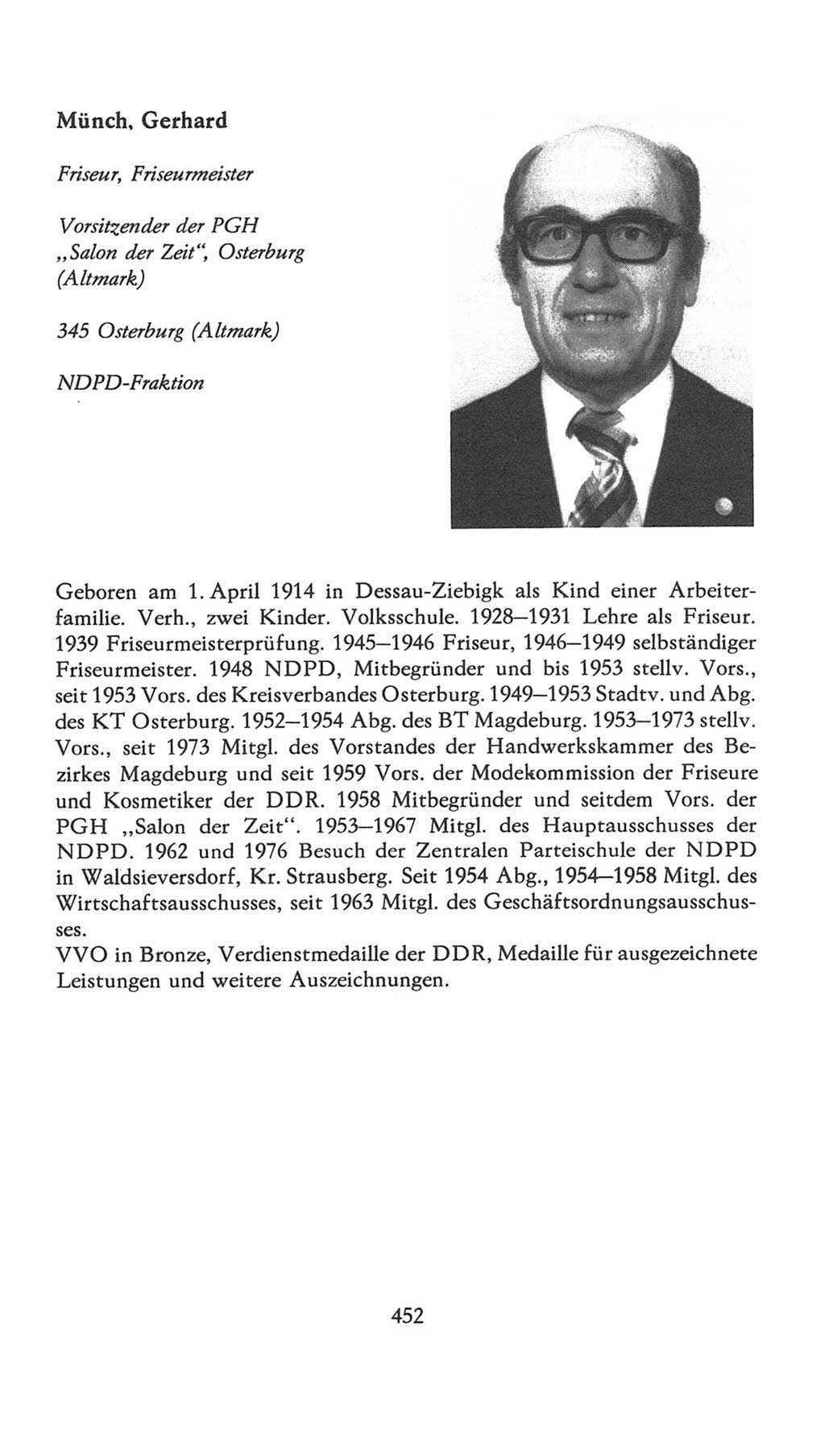 Volkskammer (VK) der Deutschen Demokratischen Republik (DDR), 7. Wahlperiode 1976-1981, Seite 452 (VK. DDR 7. WP. 1976-1981, S. 452)
