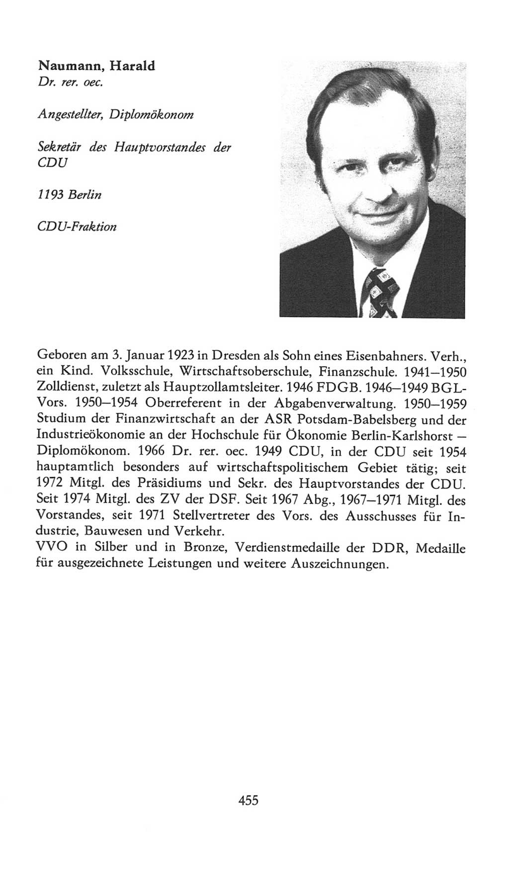Volkskammer (VK) der Deutschen Demokratischen Republik (DDR), 7. Wahlperiode 1976-1981, Seite 455 (VK. DDR 7. WP. 1976-1981, S. 455)