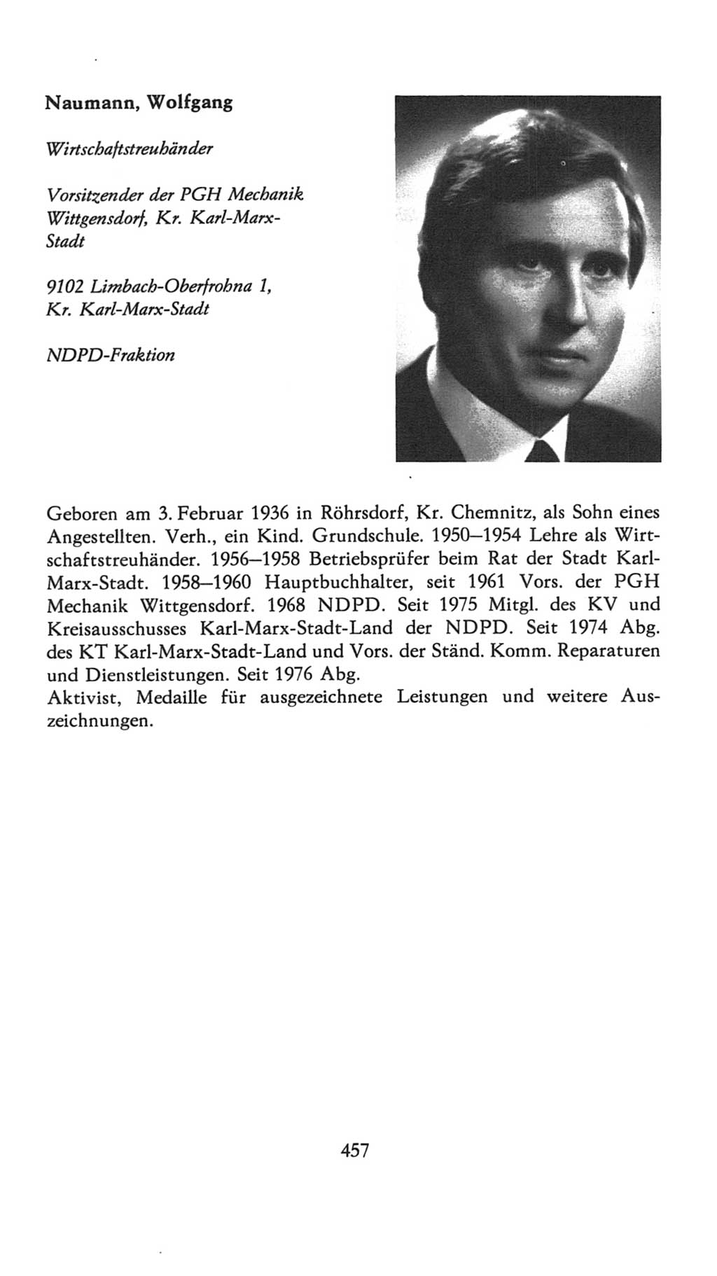 Volkskammer (VK) der Deutschen Demokratischen Republik (DDR), 7. Wahlperiode 1976-1981, Seite 457 (VK. DDR 7. WP. 1976-1981, S. 457)