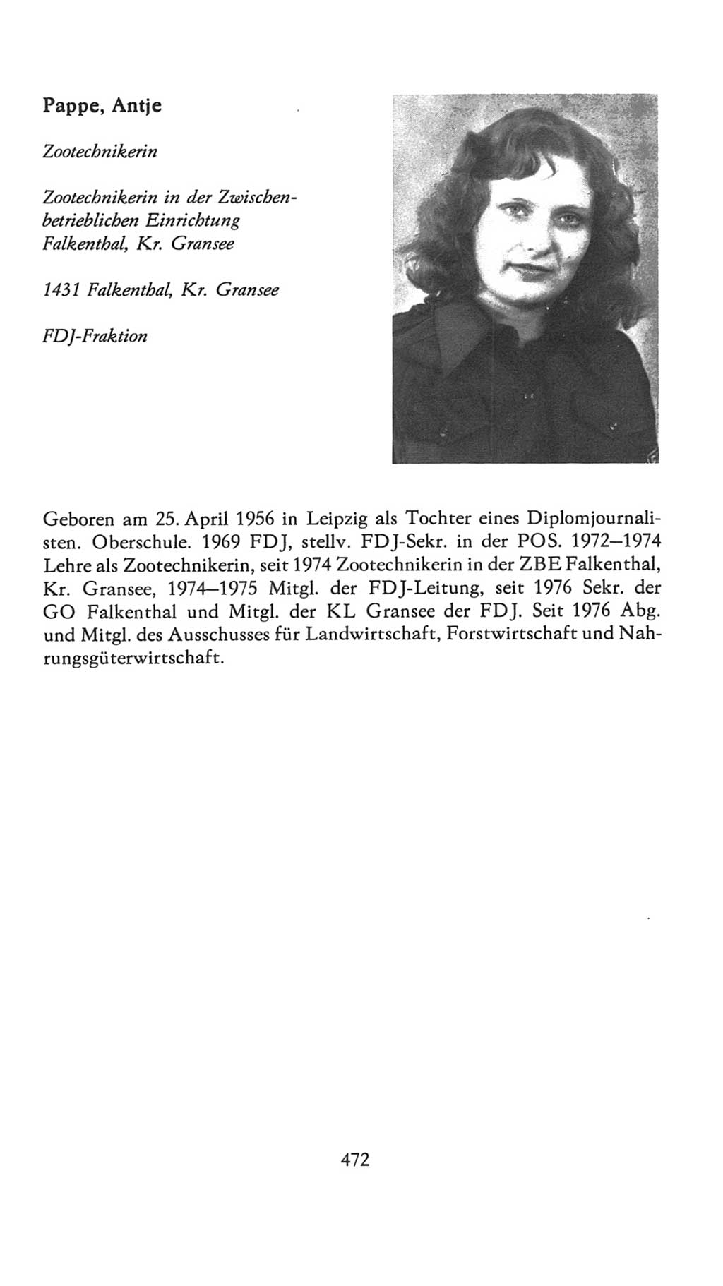 Volkskammer (VK) der Deutschen Demokratischen Republik (DDR), 7. Wahlperiode 1976-1981, Seite 472 (VK. DDR 7. WP. 1976-1981, S. 472)