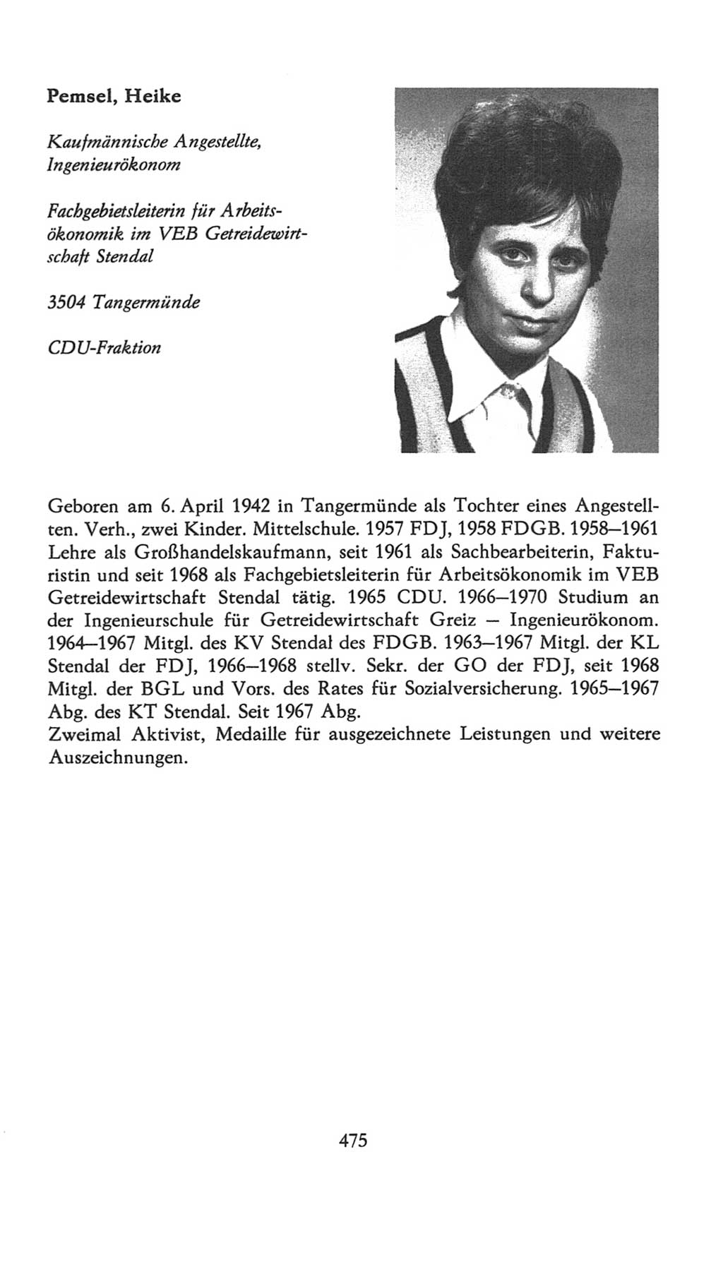 Volkskammer (VK) der Deutschen Demokratischen Republik (DDR), 7. Wahlperiode 1976-1981, Seite 475 (VK. DDR 7. WP. 1976-1981, S. 475)