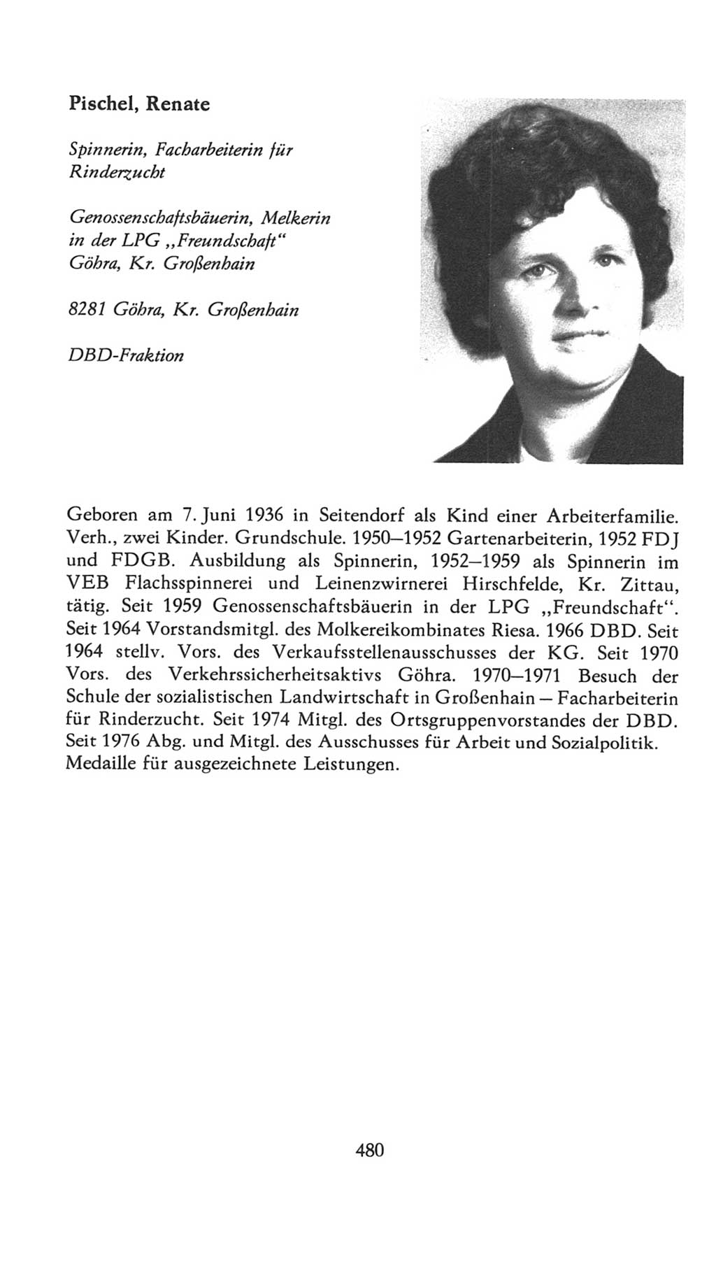 Volkskammer (VK) der Deutschen Demokratischen Republik (DDR), 7. Wahlperiode 1976-1981, Seite 480 (VK. DDR 7. WP. 1976-1981, S. 480)