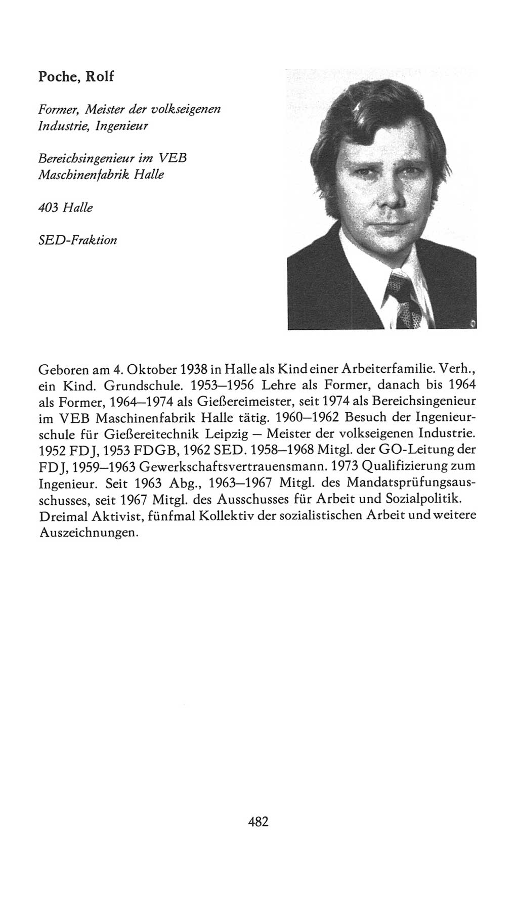 Volkskammer (VK) der Deutschen Demokratischen Republik (DDR), 7. Wahlperiode 1976-1981, Seite 482 (VK. DDR 7. WP. 1976-1981, S. 482)
