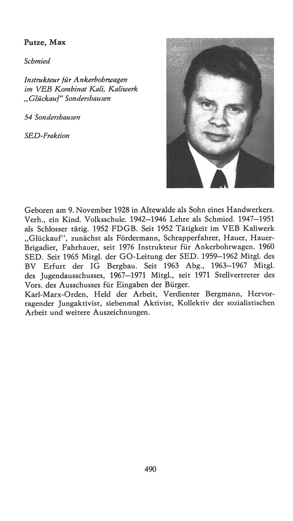 Volkskammer (VK) der Deutschen Demokratischen Republik (DDR), 7. Wahlperiode 1976-1981, Seite 490 (VK. DDR 7. WP. 1976-1981, S. 490)