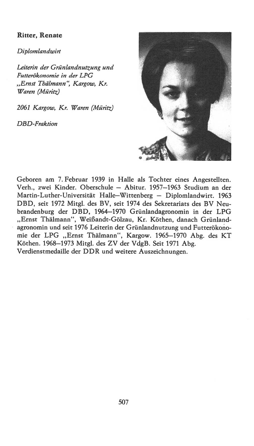Volkskammer (VK) der Deutschen Demokratischen Republik (DDR), 7. Wahlperiode 1976-1981, Seite 507 (VK. DDR 7. WP. 1976-1981, S. 507)