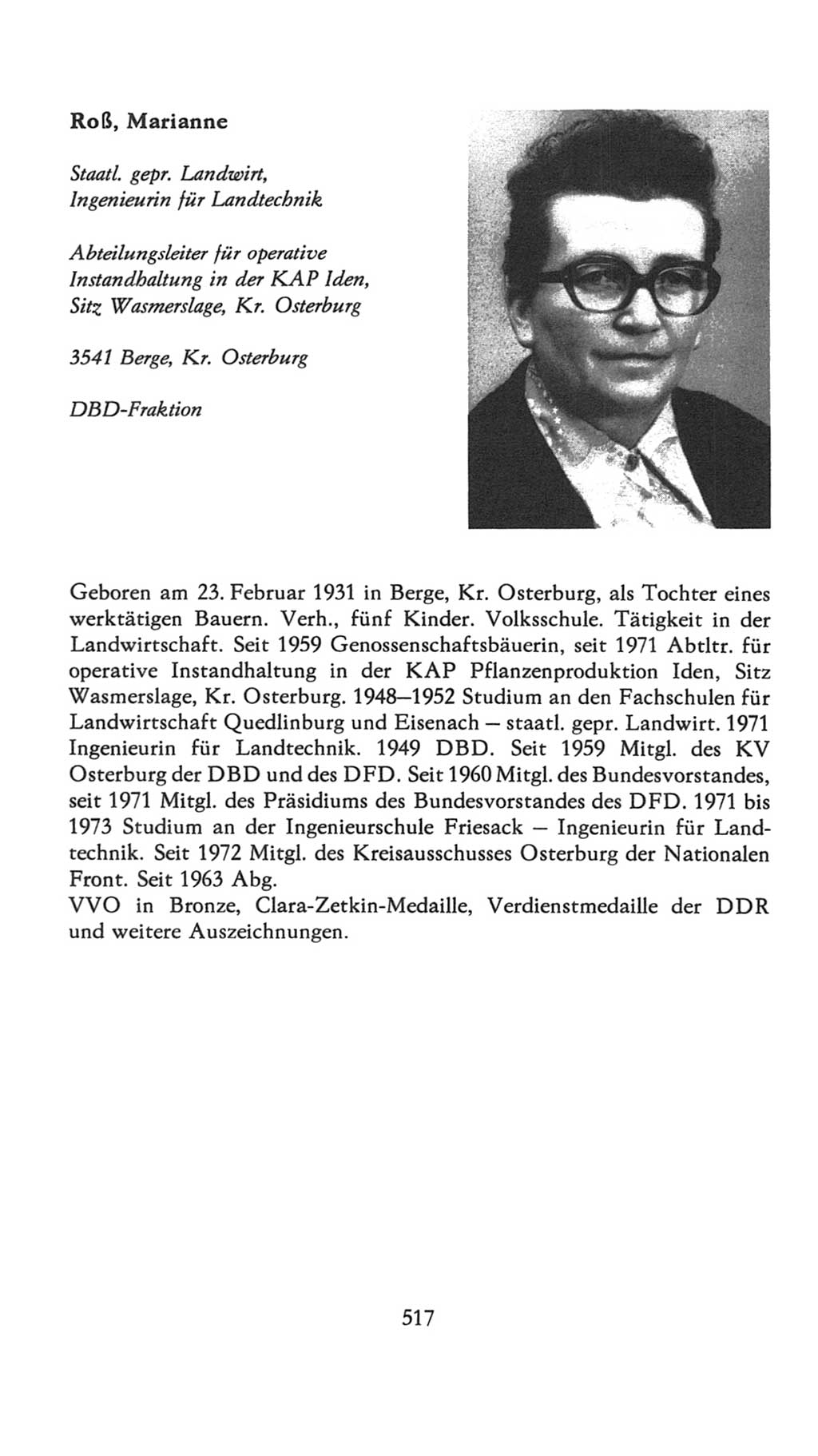 Volkskammer (VK) der Deutschen Demokratischen Republik (DDR), 7. Wahlperiode 1976-1981, Seite 517 (VK. DDR 7. WP. 1976-1981, S. 517)
