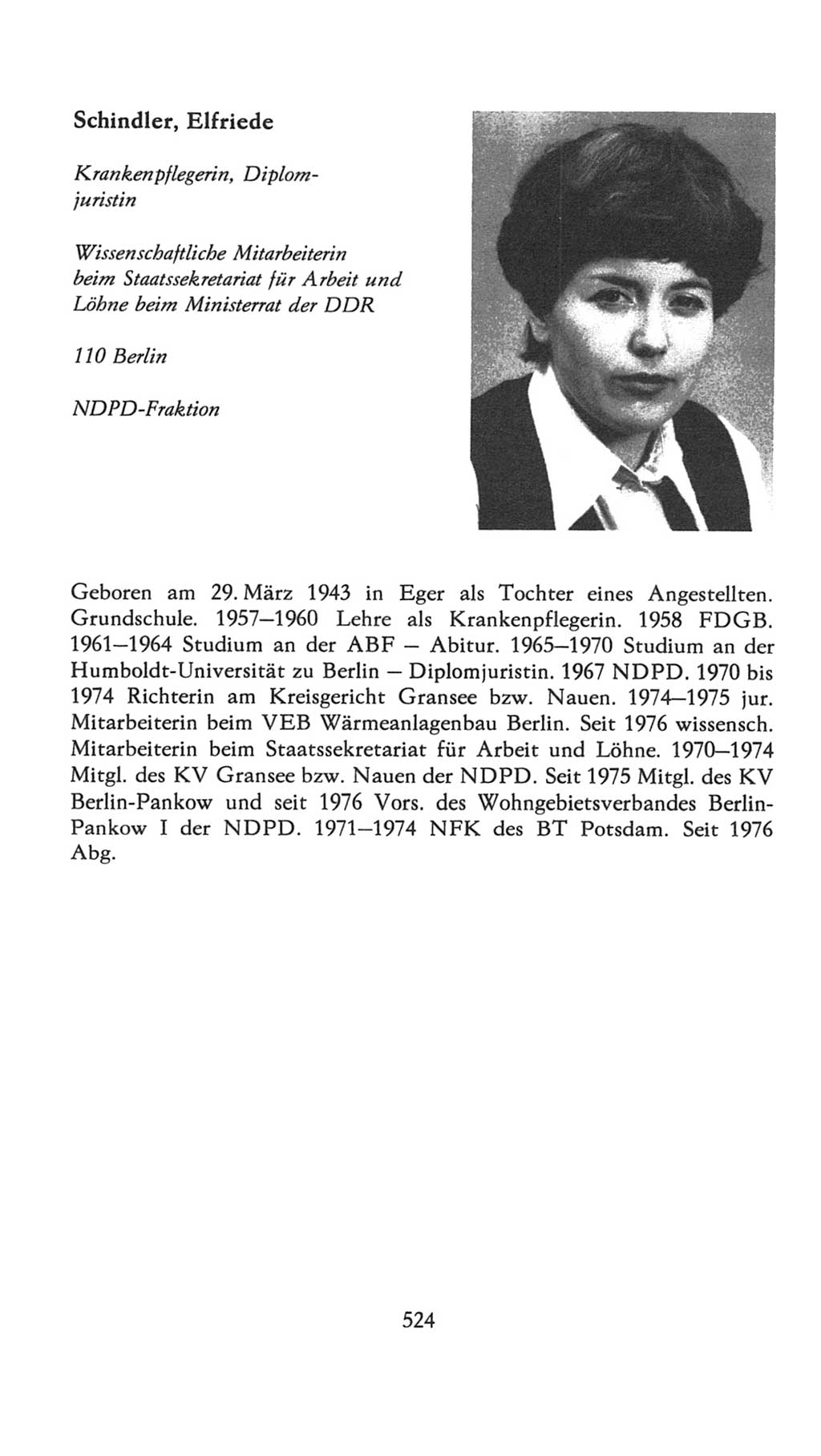 Volkskammer (VK) der Deutschen Demokratischen Republik (DDR), 7. Wahlperiode 1976-1981, Seite 524 (VK. DDR 7. WP. 1976-1981, S. 524)