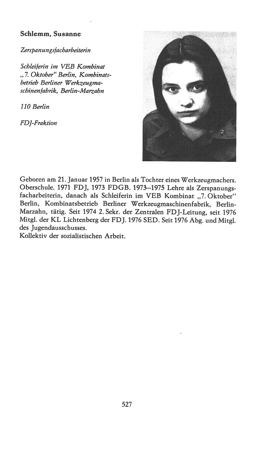 Volkskammer (VK) der Deutschen Demokratischen Republik (DDR), 7. Wahlperiode 1976-1981, Seite 527 (VK. DDR 7. WP. 1976-1981, S. 527)