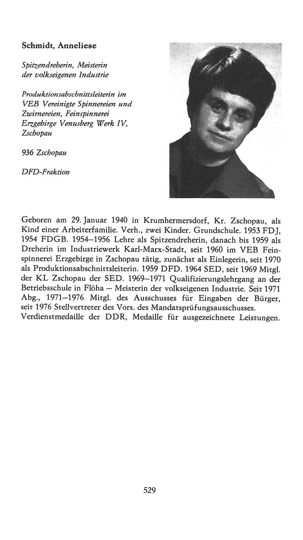 Volkskammer (VK) der Deutschen Demokratischen Republik (DDR), 7. Wahlperiode 1976-1981, Seite 529 (VK. DDR 7. WP. 1976-1981, S. 529)