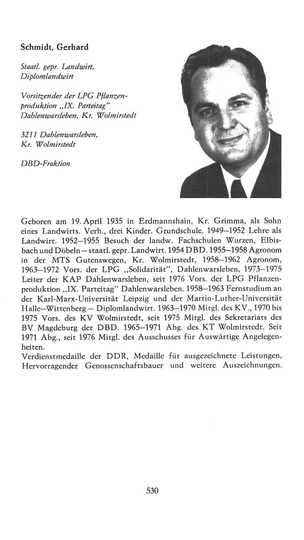 Volkskammer (VK) der Deutschen Demokratischen Republik (DDR), 7. Wahlperiode 1976-1981, Seite 530 (VK. DDR 7. WP. 1976-1981, S. 530)