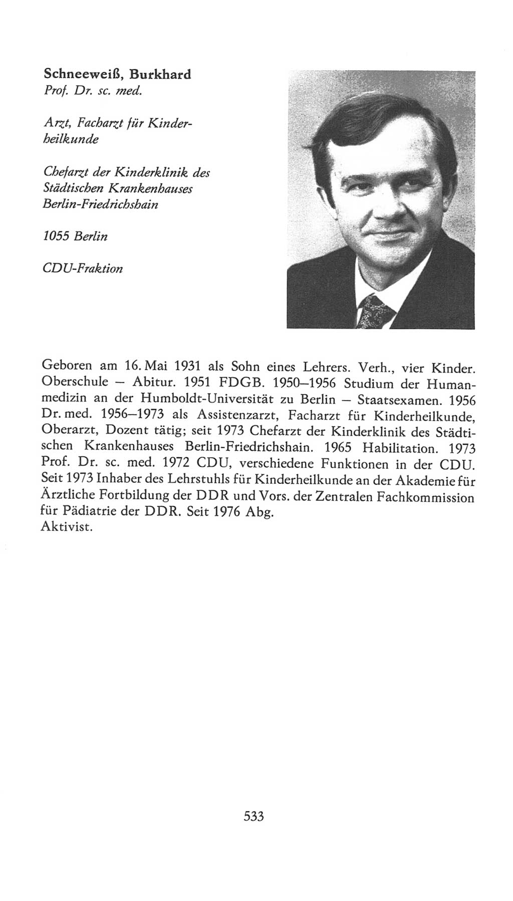 Volkskammer (VK) der Deutschen Demokratischen Republik (DDR), 7. Wahlperiode 1976-1981, Seite 533 (VK. DDR 7. WP. 1976-1981, S. 533)