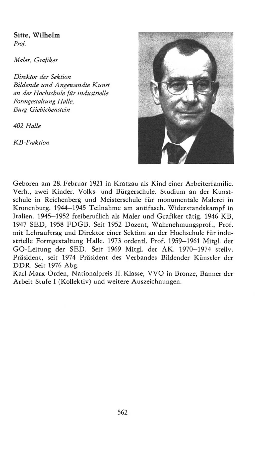 Volkskammer (VK) der Deutschen Demokratischen Republik (DDR), 7. Wahlperiode 1976-1981, Seite 562 (VK. DDR 7. WP. 1976-1981, S. 562)