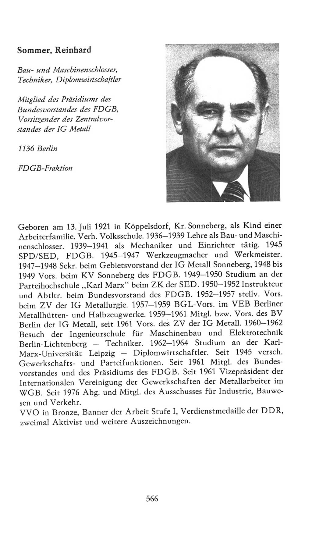 Volkskammer (VK) der Deutschen Demokratischen Republik (DDR), 7. Wahlperiode 1976-1981, Seite 566 (VK. DDR 7. WP. 1976-1981, S. 566)