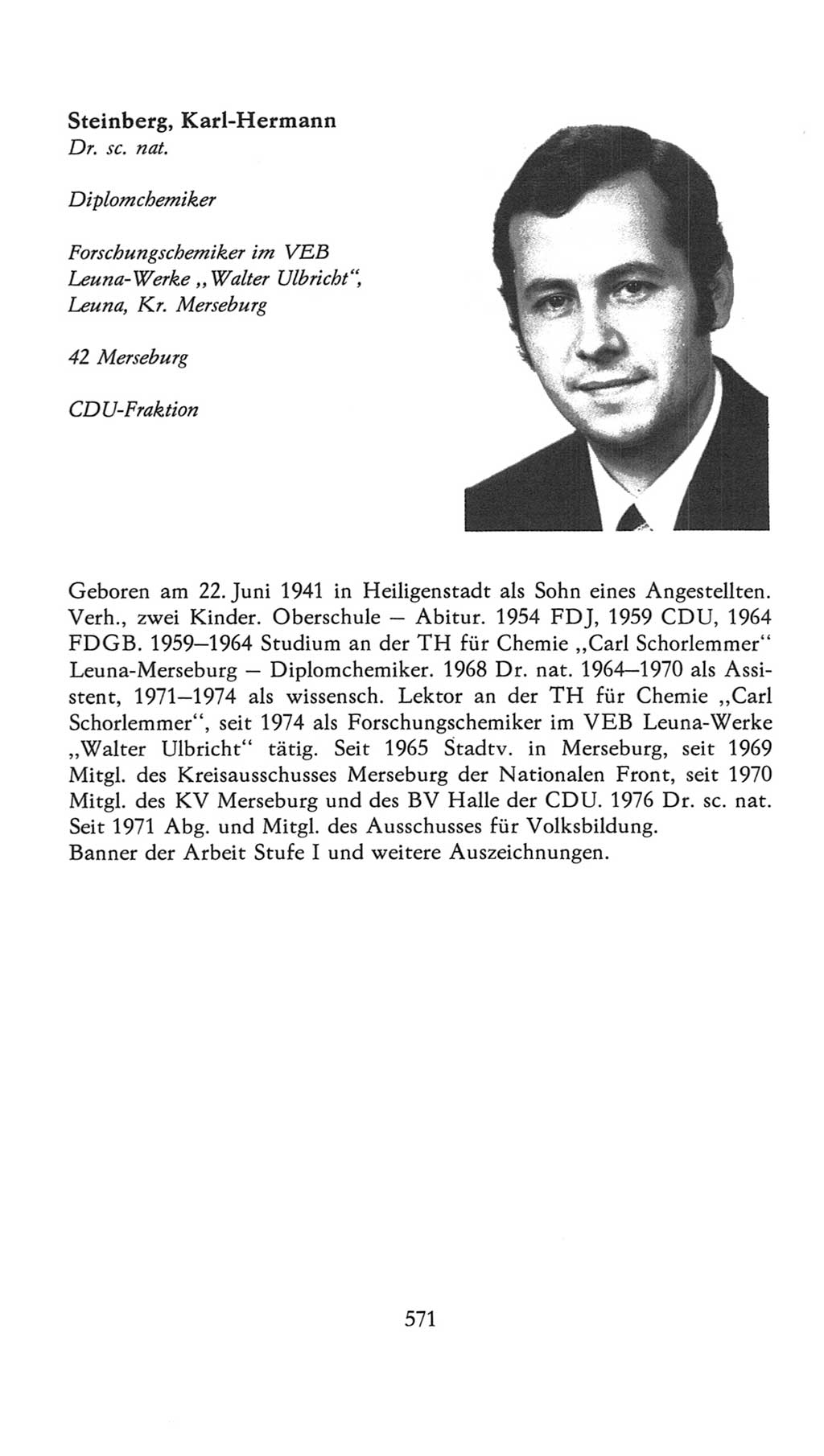 Volkskammer (VK) der Deutschen Demokratischen Republik (DDR), 7. Wahlperiode 1976-1981, Seite 571 (VK. DDR 7. WP. 1976-1981, S. 571)
