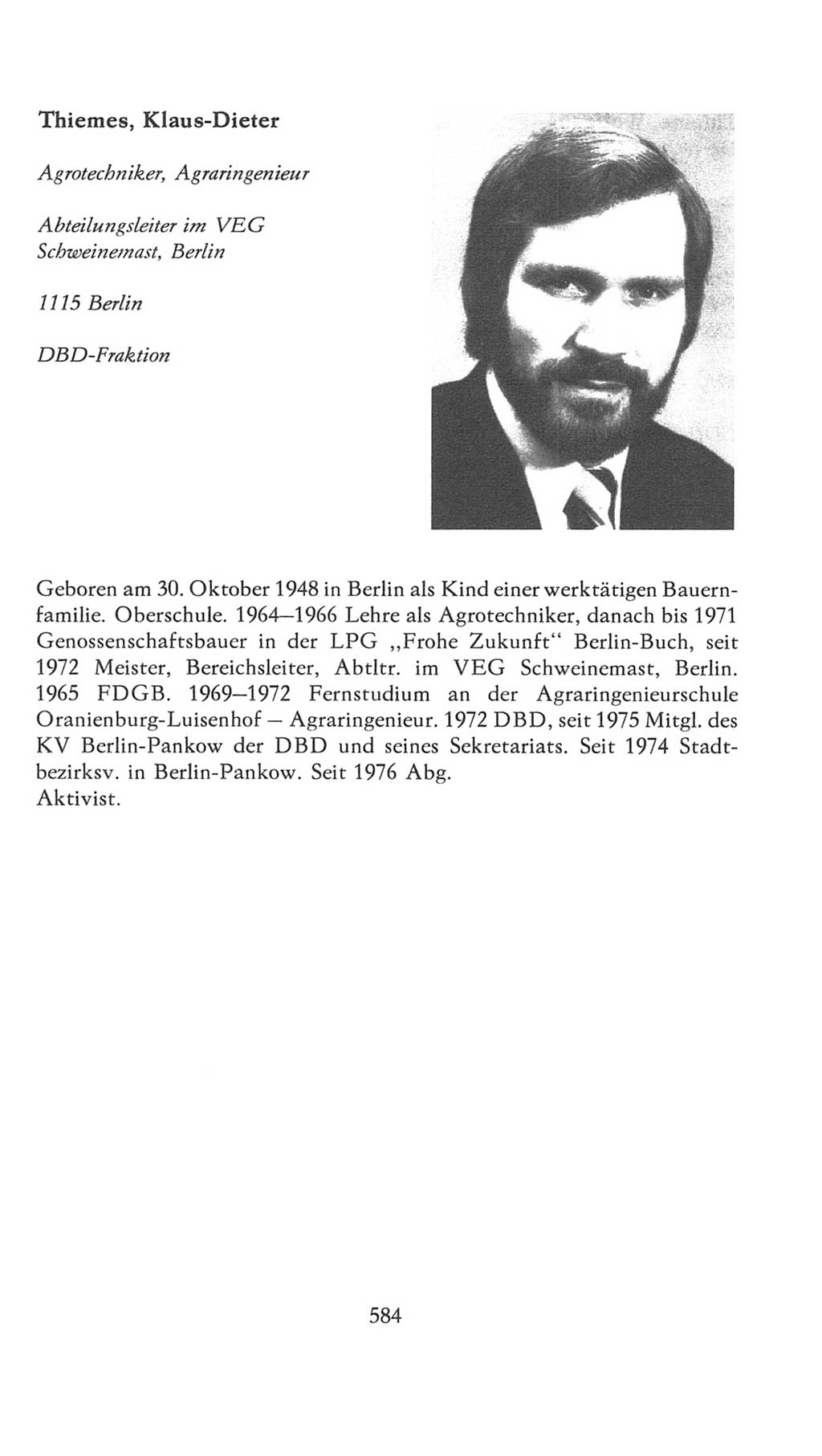 Volkskammer (VK) der Deutschen Demokratischen Republik (DDR), 7. Wahlperiode 1976-1981, Seite 584 (VK. DDR 7. WP. 1976-1981, S. 584)