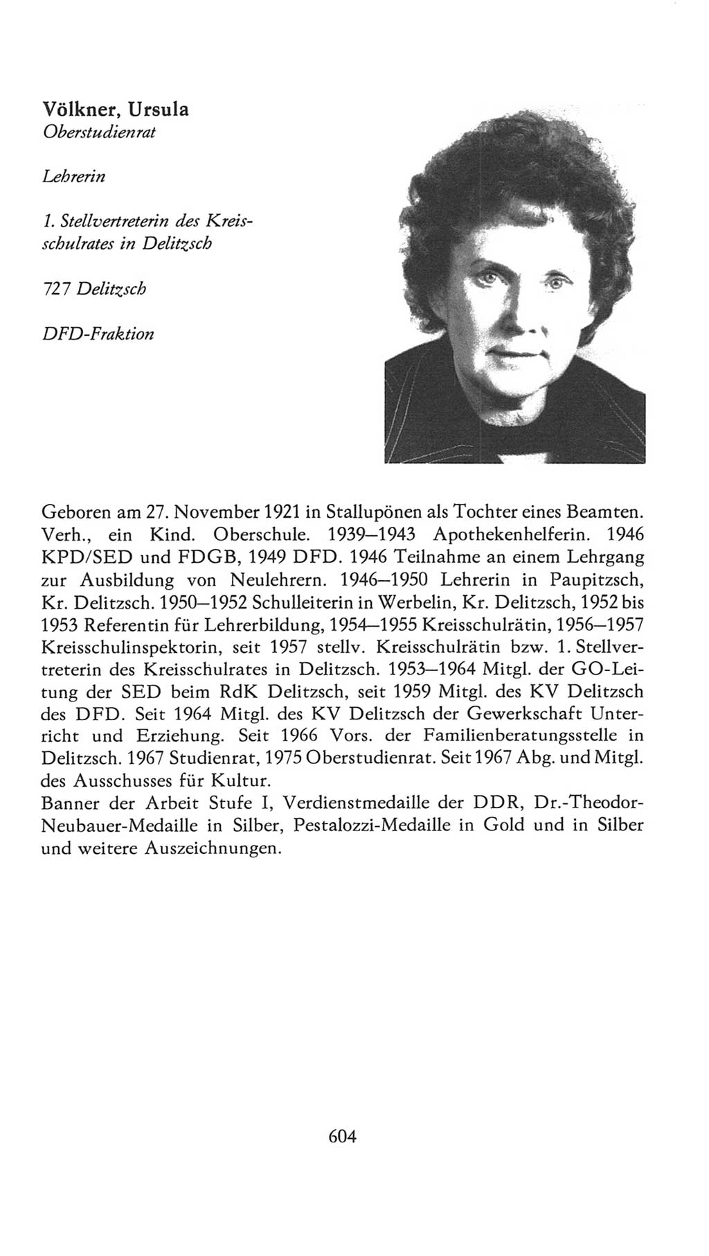 Volkskammer (VK) der Deutschen Demokratischen Republik (DDR), 7. Wahlperiode 1976-1981, Seite 604 (VK. DDR 7. WP. 1976-1981, S. 604)